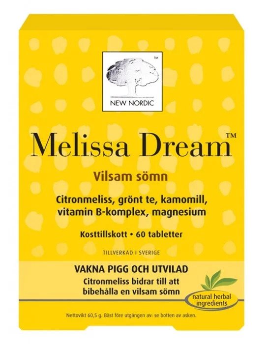 New Nordic Melissa Dream 60 Tablets