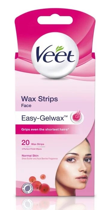 Veet Wax Strips Face Easy Gel-Wax 20 PCs