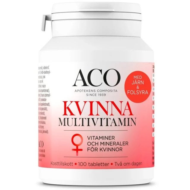 ACO Women's Multivitamin 100 tablets